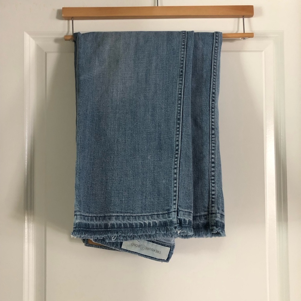 Treasure & Bond Blue Flare & Wide Leg Jeans